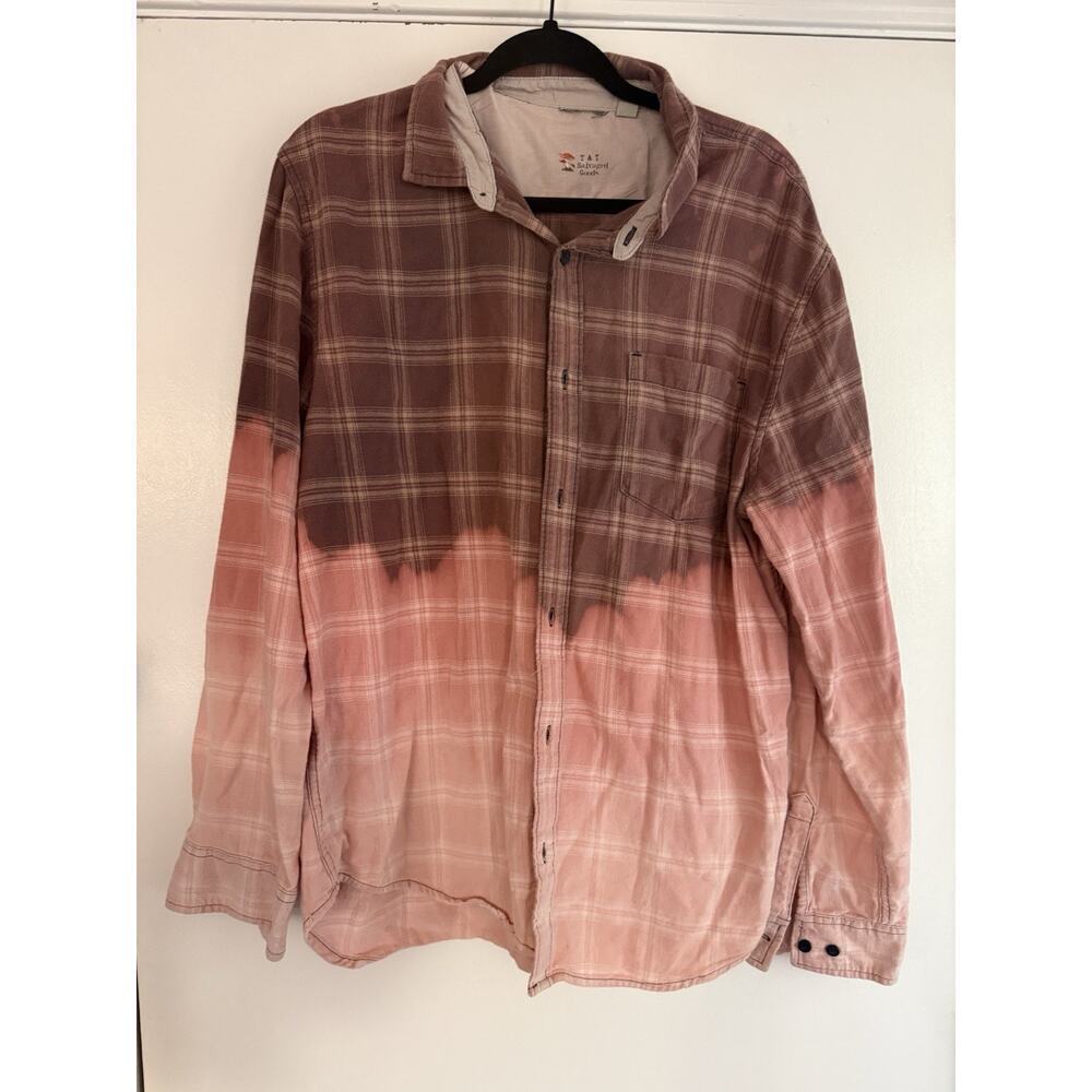 Vans Women's Long Sleeve Plaid Button Up Blouse Size XL - Picture 1 of 9
